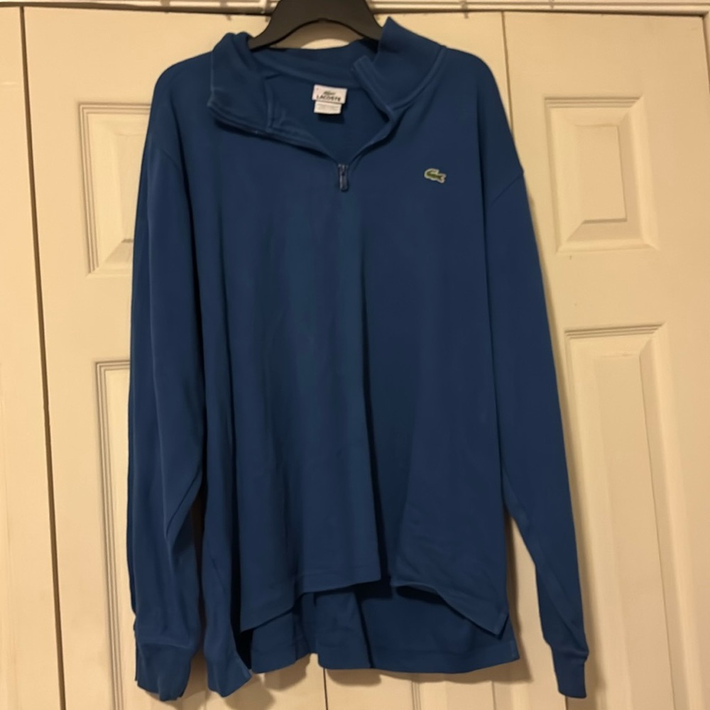 Lacoste quarter-zip blue